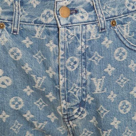 louis vuitton supreme monogram fake jeans